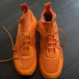 Orange sneakers